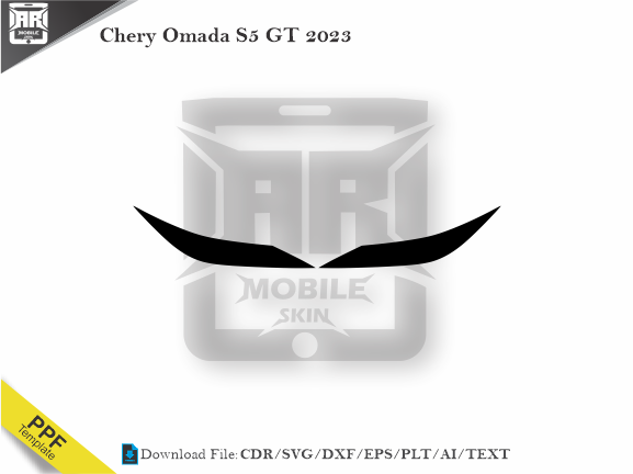 Chery Omada S5 GT 2023 Car Headlight Template