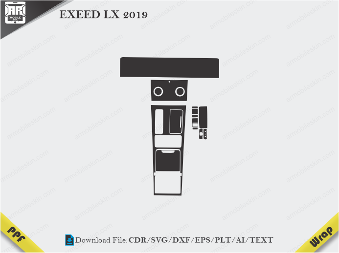 EXEED LX 2019 Car Interior PPF Template