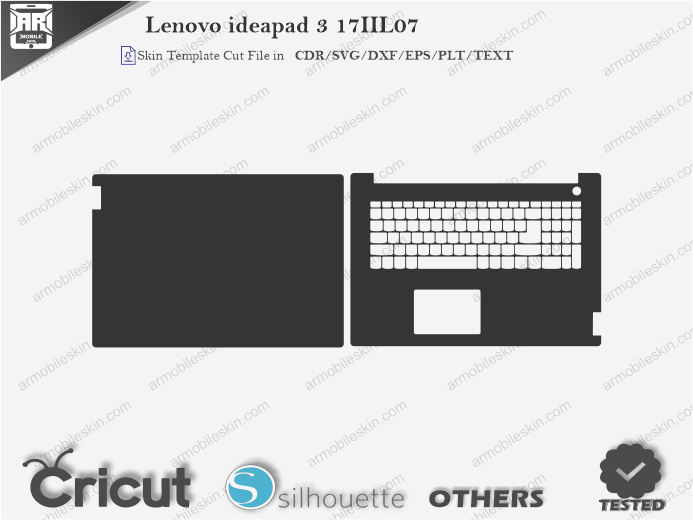 Lenovo ideapad 3 17IIL07 Skin Template Vector
