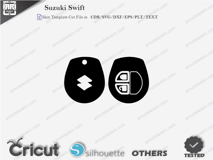 Suzuki Swift Car Key Wrap Template Vector