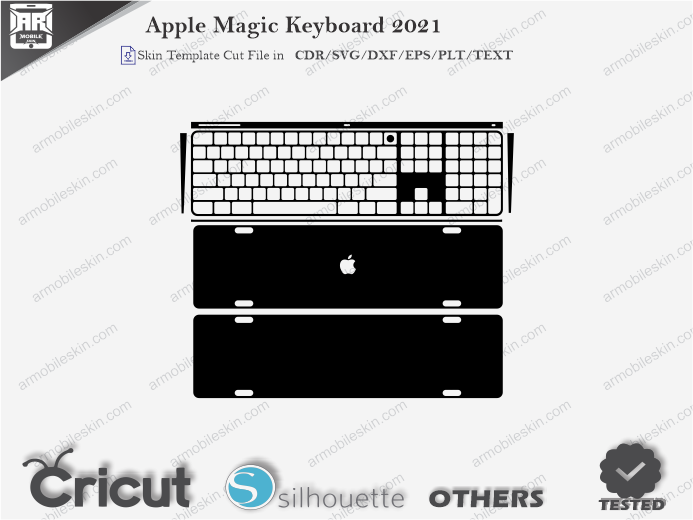 Apple Magic Keyboard 2021 Skin Template Vector