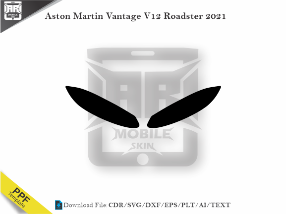 Aston Martin Vantage V12 Roadster 2021 Car Headlight Template