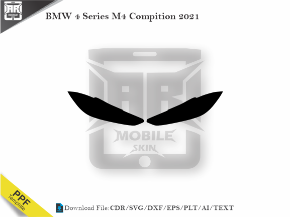 BMW 4 Series M4 Compition 2021 Car Headlight Template