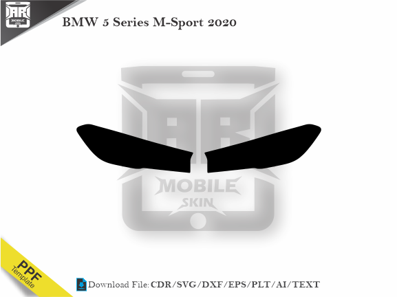 BMW 5 Series M-Sport 2020 Car Headlight Template