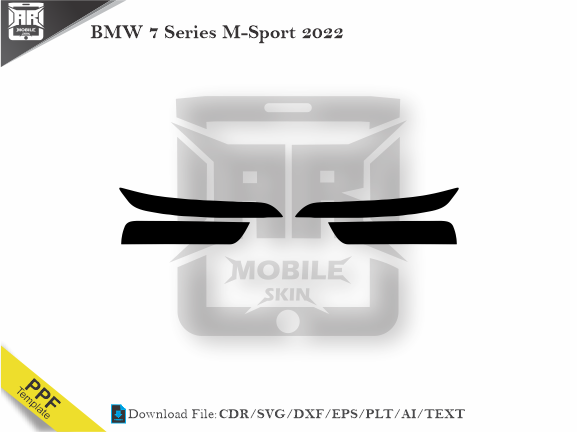 BMW 7 Series M-Sport 2022 Car Headlight Template