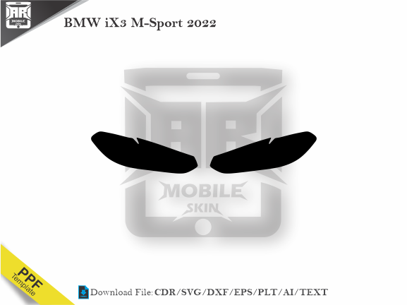 BMW iX3 M-Sport 2022 Car Headlight Template