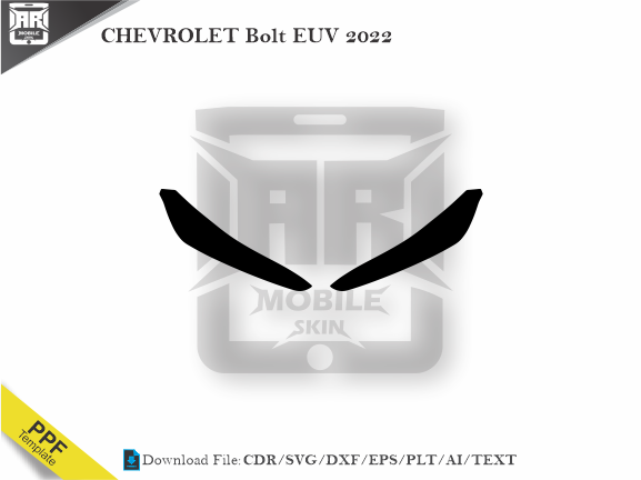 CHEVROLET Bolt EUV 2022 Car Headlight Cutting Template
