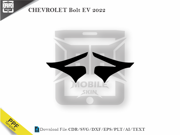 CHEVROLET Bolt EV 2022 Car Headlight Cutting Template