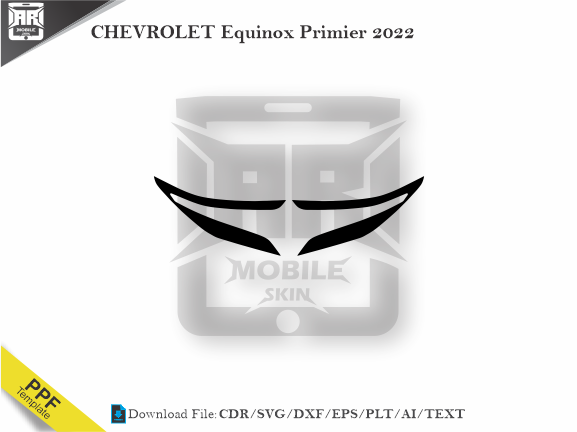 CHEVROLET Equinox Primier 2022 Car Headlight Cutting Template
