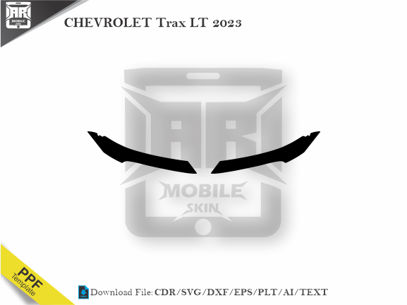 CHEVROLET Trax LT 2023 Car Headlight Cutting Template