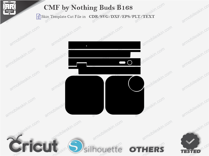 CMF by Nothing Buds B168 Skin Template Vector