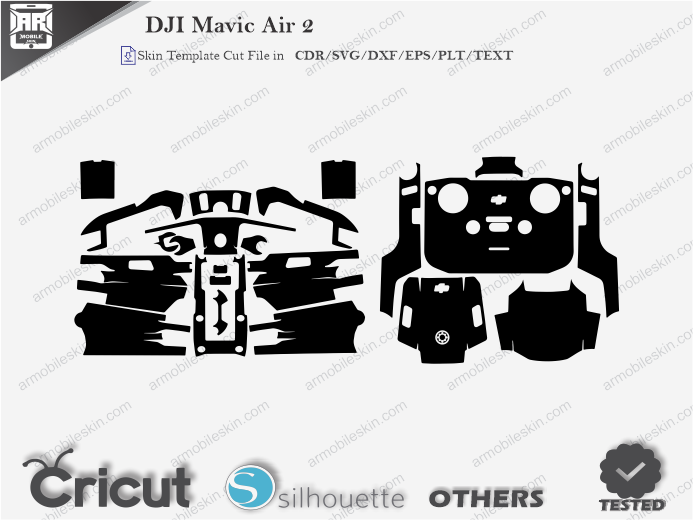 DJI Mavic Air 2 Skin Template Vector