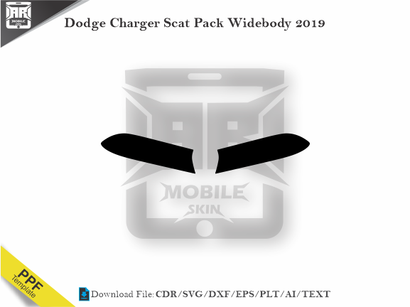 Dodge Charger Scat Pack Widebody 2019 Car Headlight Template