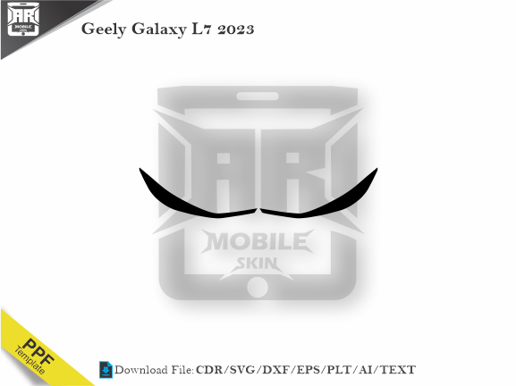 Geely Galaxy L7 2023 Car Headlight Template