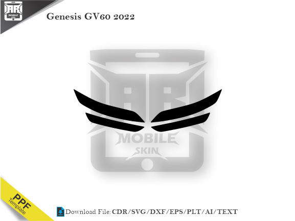 Genesis GV60 2022 Car Headlight Template