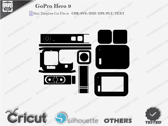 GoPro Hero 9 Skin Template Vector
