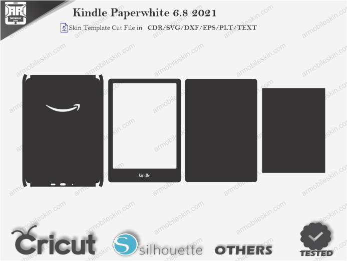 Kindle Paperwhite 6.8 2021 Skin Template Vector