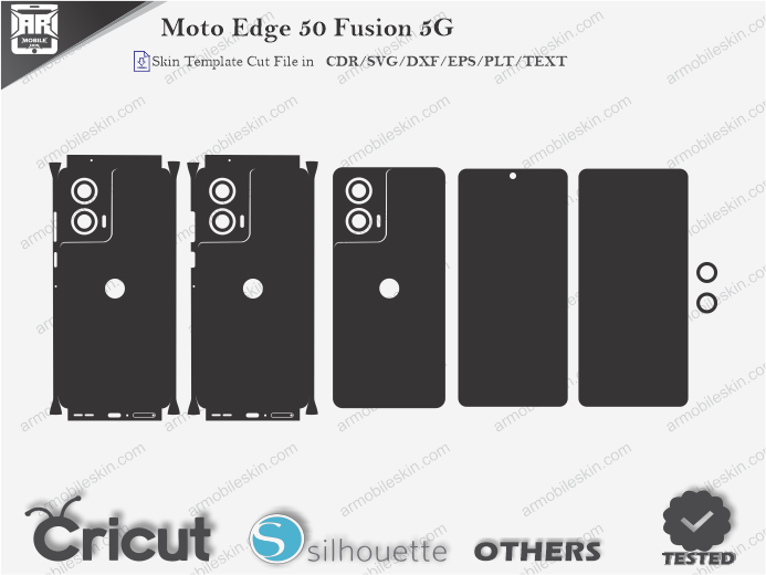 Moto Edge 50 Fusion 5G Skin Template Vector