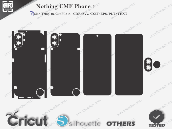 Nothing CMF Phone 1 Skin Template Vector