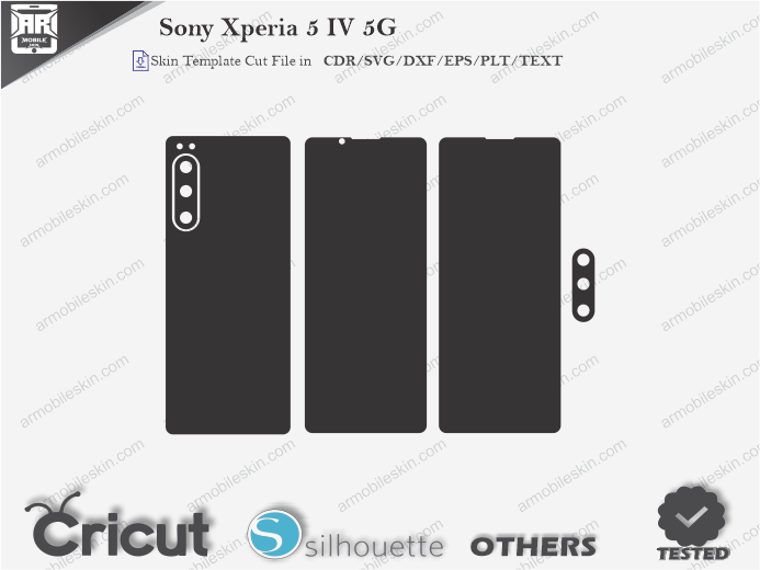 Sony Xperia 5 IV 5G Skin Template Vector