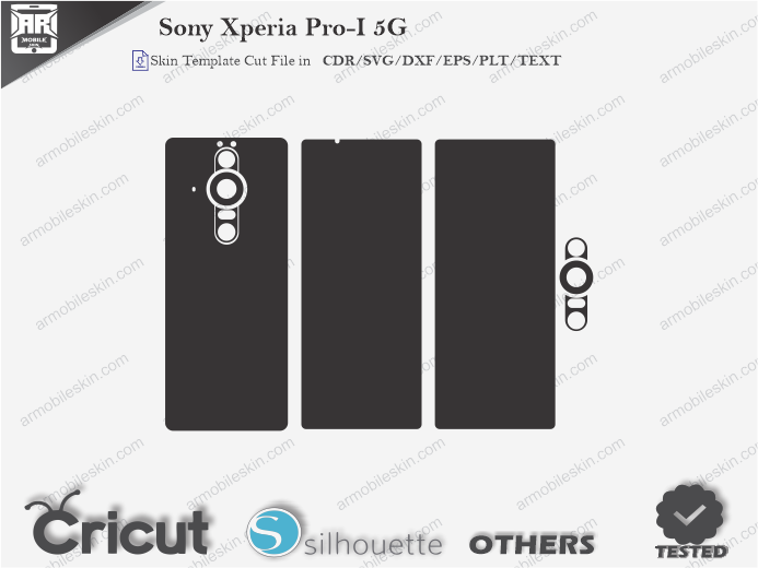 Sony Xperia Pro-I 5G Skin Template Vector