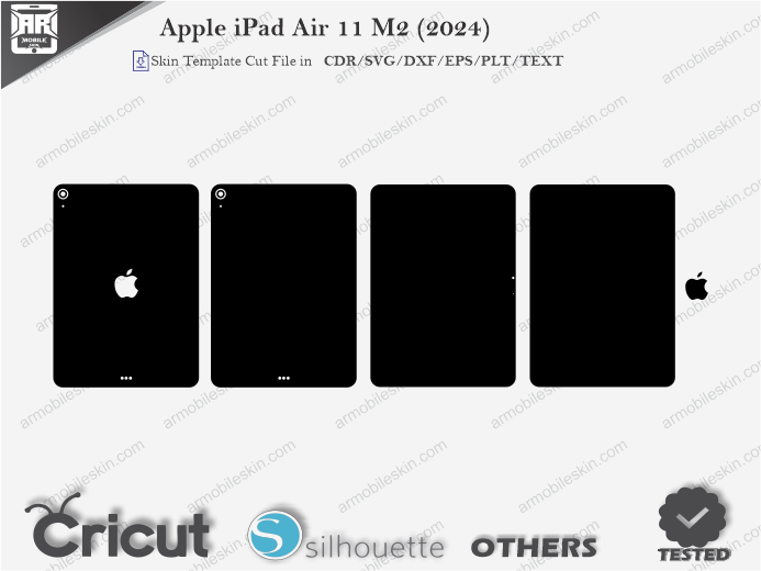 Apple iPad Air 11 M2 (2024) Skin Template Vector