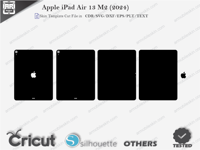 Apple iPad Air 13 M2 (2024) Skin Template Vector