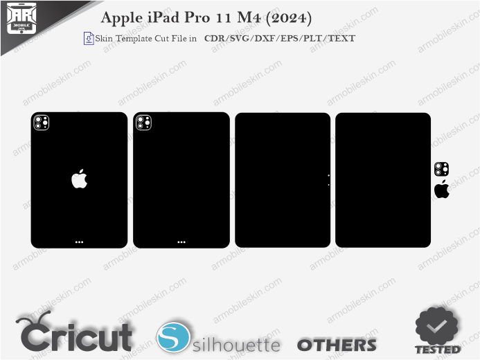 Apple iPad Pro 11 M4 (2024) Skin Template Vector