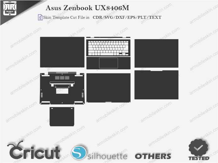 Asus Zenbook UX8406M Skin Template Vector