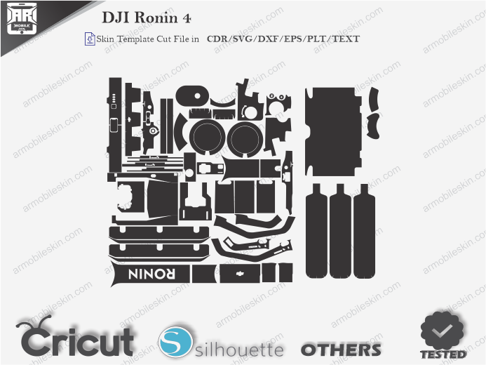 DJI Ronin 4 Skin Template Vector Cut FIle