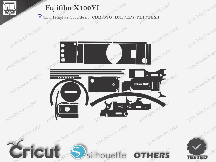 Fujifilm X100VI Skin Template Vector