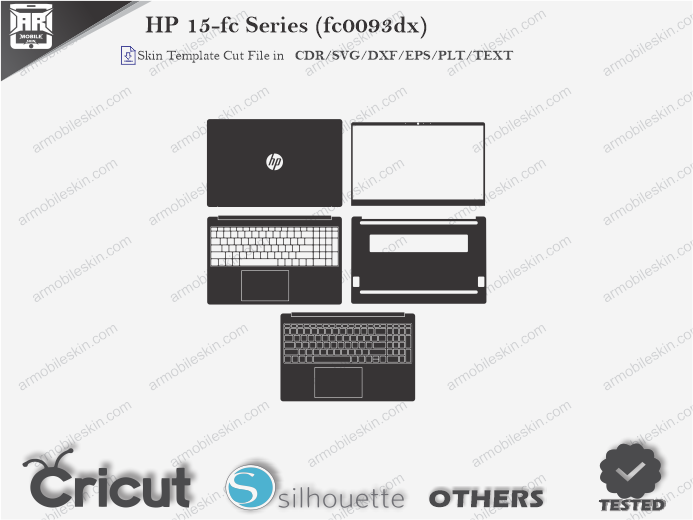 HP 15-fc Series (fc0093dx) Skin Template Vector
