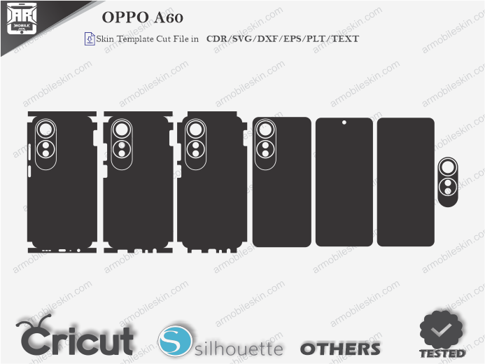 OPPO A60 Skin Template Vector