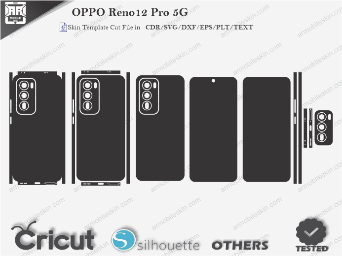 OPPO Reno12 Pro 5G Skin Template Vector