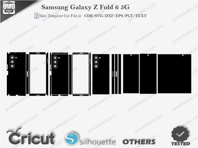 Samsung Galaxy Z Fold 6 5G Skin Template Vector Cut FIle