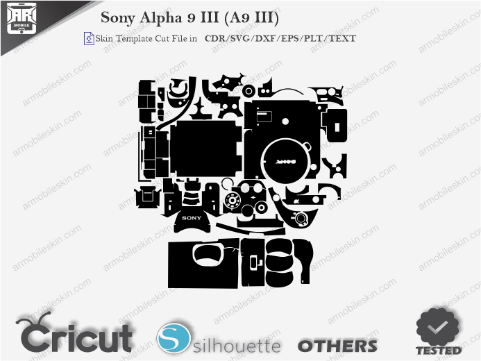Sony Alpha 9 III (A9 III) Skin Template Vector Cut FIle