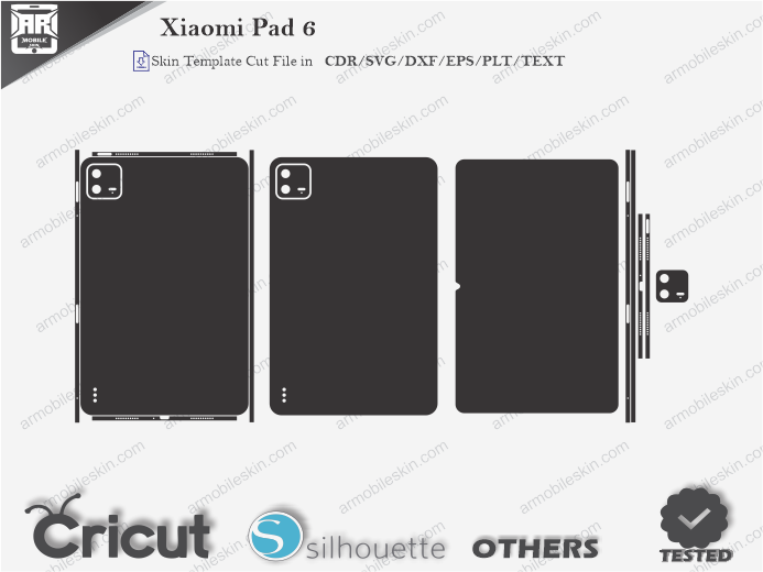 Xiaomi Pad 6 Full Skin Template Vector