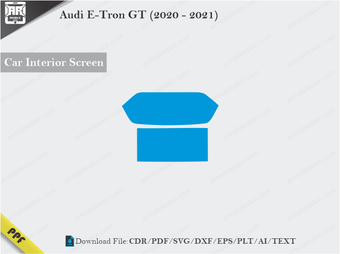 Audi E-Tron GT (2020 – 2021) Car Screen Cutting Template Vector