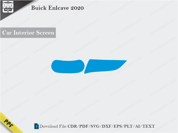 Buick Enlcave 2020 Car Screen Cutting Template Vector