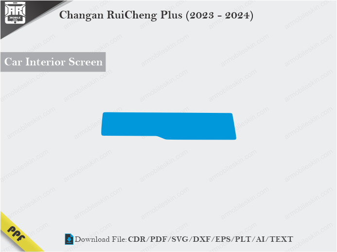 Changan RuiCheng Plus (2023 – 2024) Car Screen Cutting Template Vector