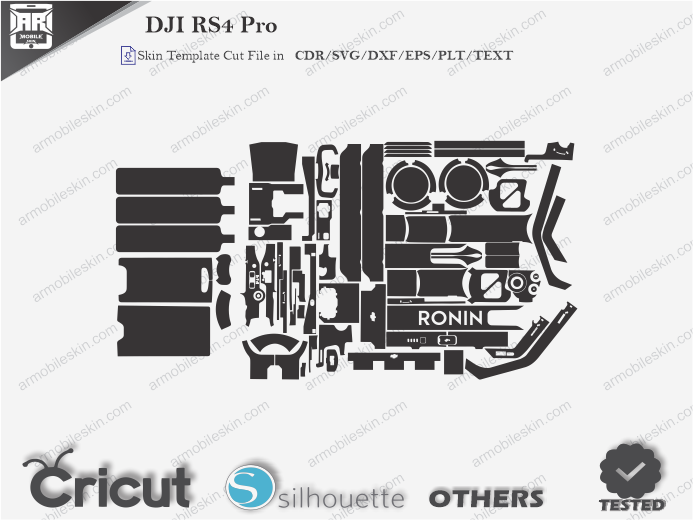 DJI RS4 Pro Skin Template Vector