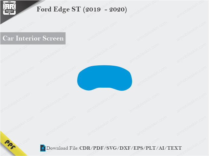 Ford Edge ST (2019 – 2020) Car Screen Cutting Template Vector