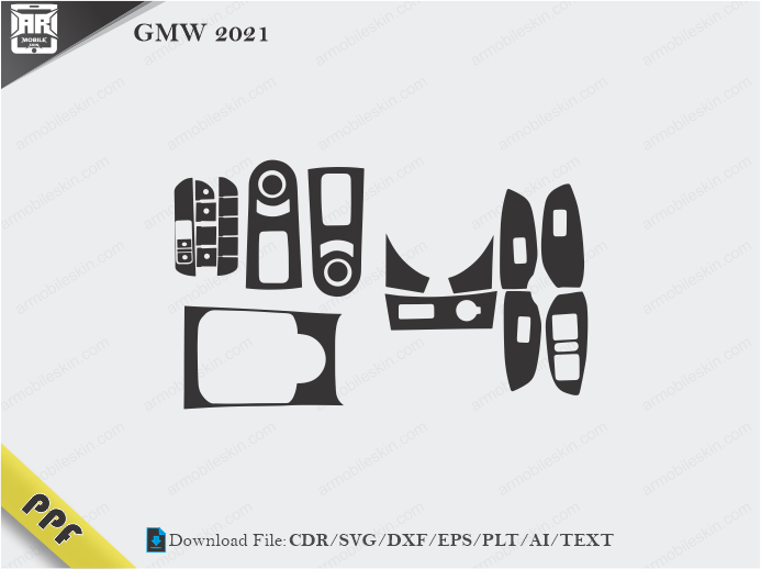 GMW 2021 Interior PPF Cut Template Vector