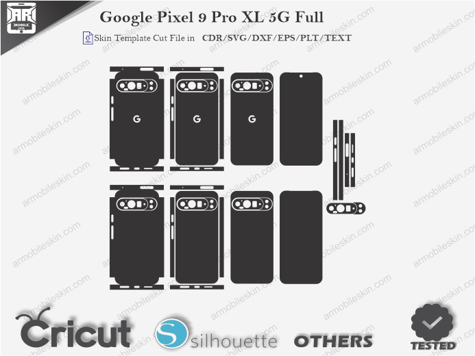 Google Pixel 9 Pro XL 5G Skin Template Vector