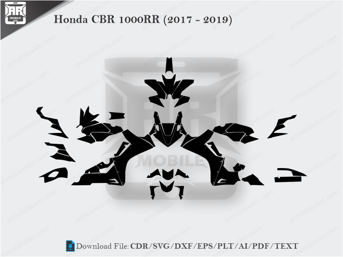 Honda CBR 1000RR (2017 – 2019) Full Wrap Skin Template