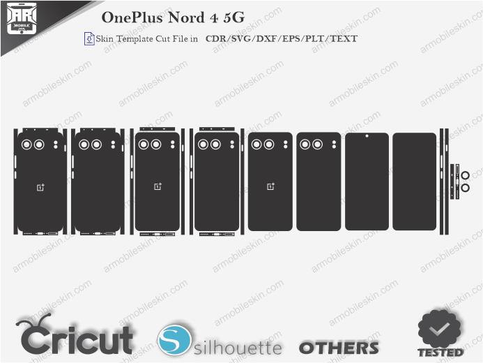 OnePlus Nord 4 5G Skin Template Vector