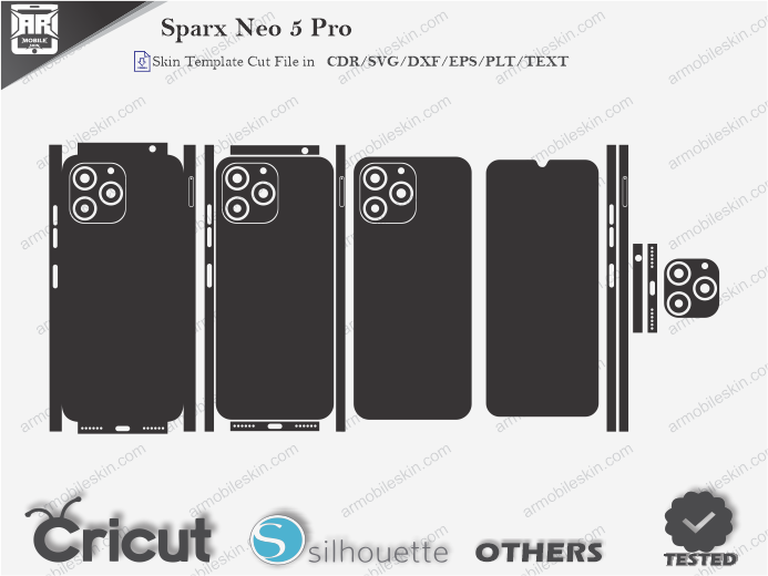 Sparx Neo 5 Pro Skin Template Vecotr