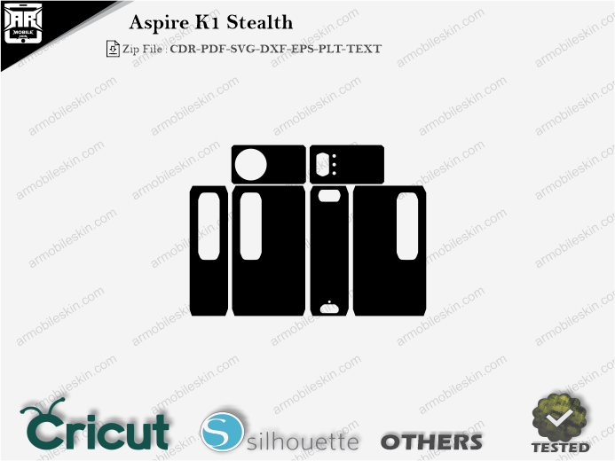 Aspire K1 Stealth Skin Template Vector