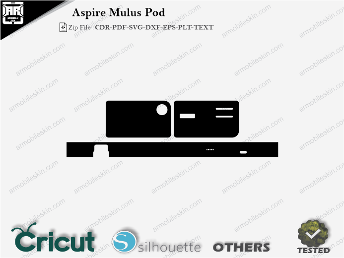 Aspire Mulus Pod Skin Template Vector