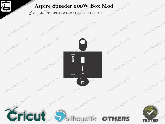 Aspire Speeder 200W Box Mod Skin Template Vector